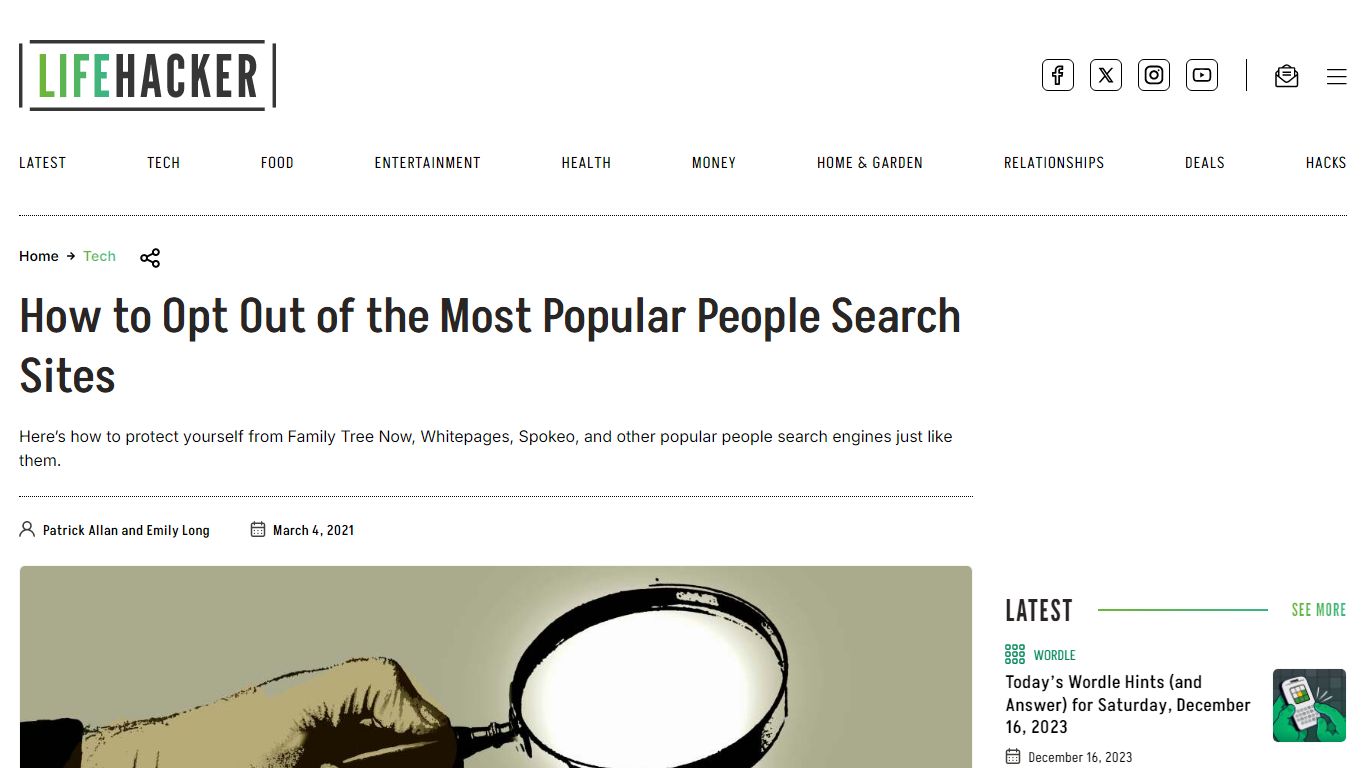 How to Opt Out of the Most Popular People Search Sites